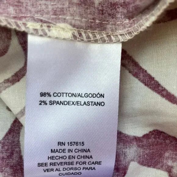 Cynthia Rowley Floral Tiered Maxi Dress Size Large Purple Cream - Picture 7 of 7